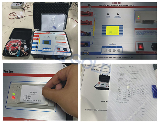 GDZC-20A Transformer Winding Repretance Tester Chuẩn bị giao hàng