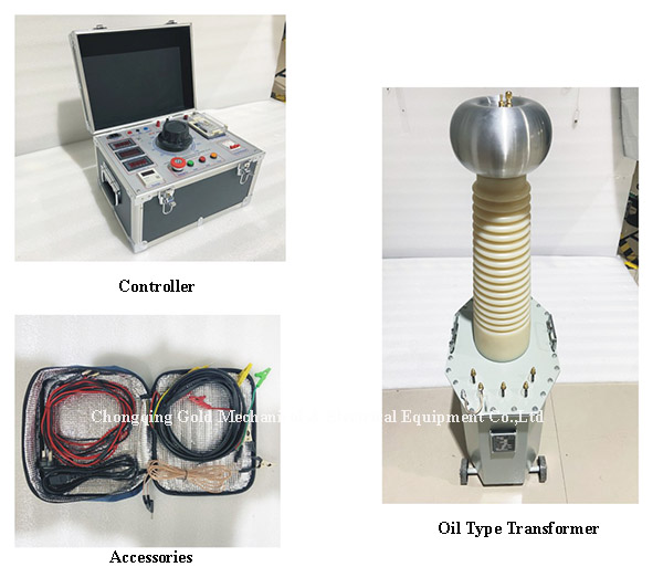 GDJZ-AC100KV DC140KV 5KVA Oily Transformer AC DC Hipot Tester đã sẵn sàng vận chuyển
